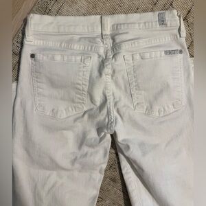 7 For All Mankind Low Rise White Women Jeans